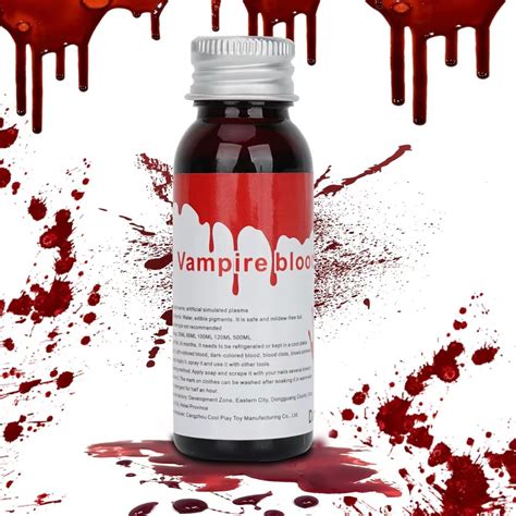 will fake blood dry on clothes